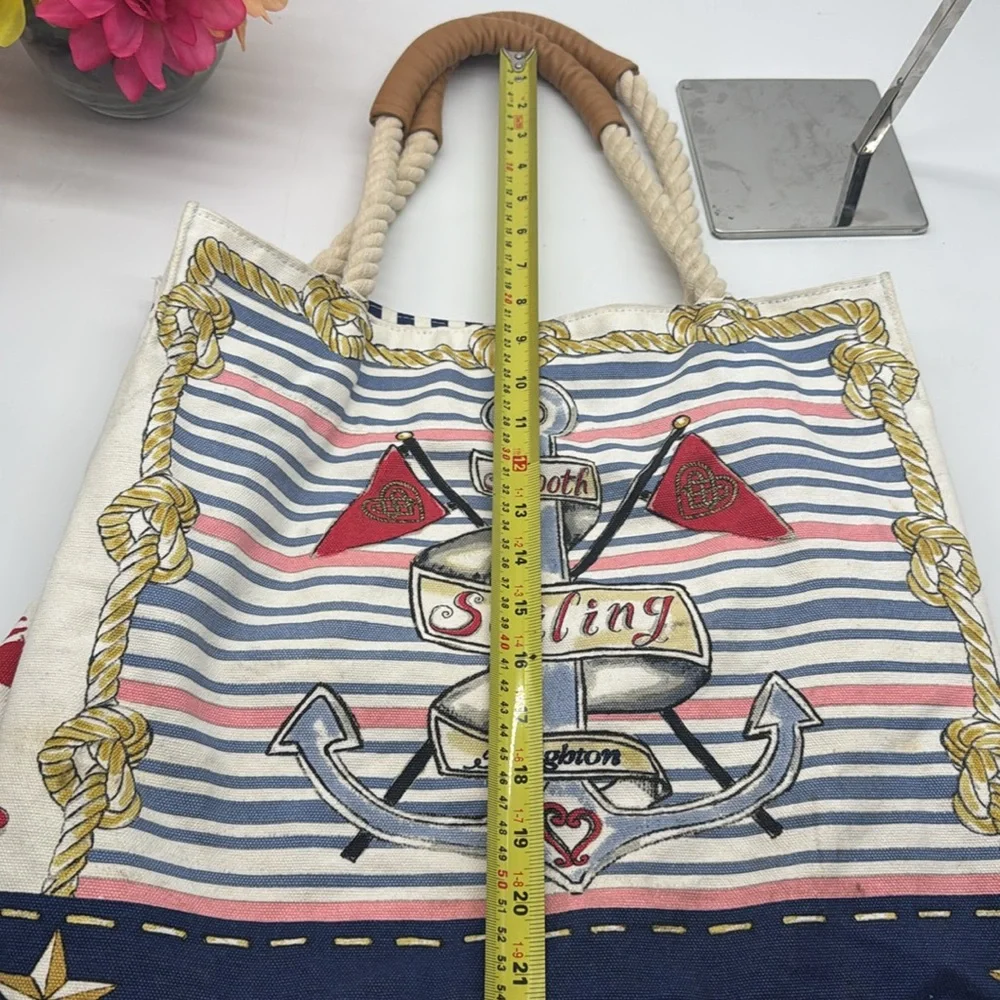 Brighton Sailing Canvas Large Tote Bag TOT7405